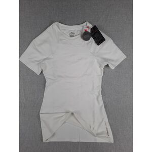 Tommie Copper Men Medium Performance Active Shoulder Centric White Support Shirt